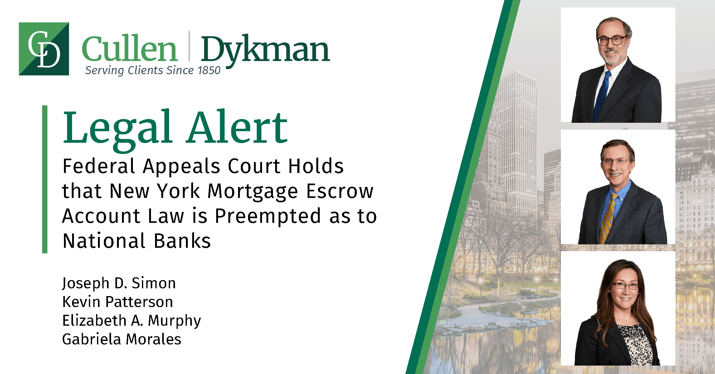 Federal Appeals Court Holds that New York Mortgage Escrow Account Law is Preempted as to