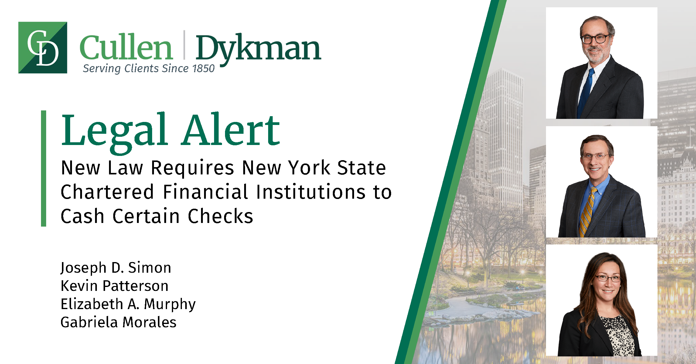 New Law Requires New York State Chartered Financial Institutions to ...
