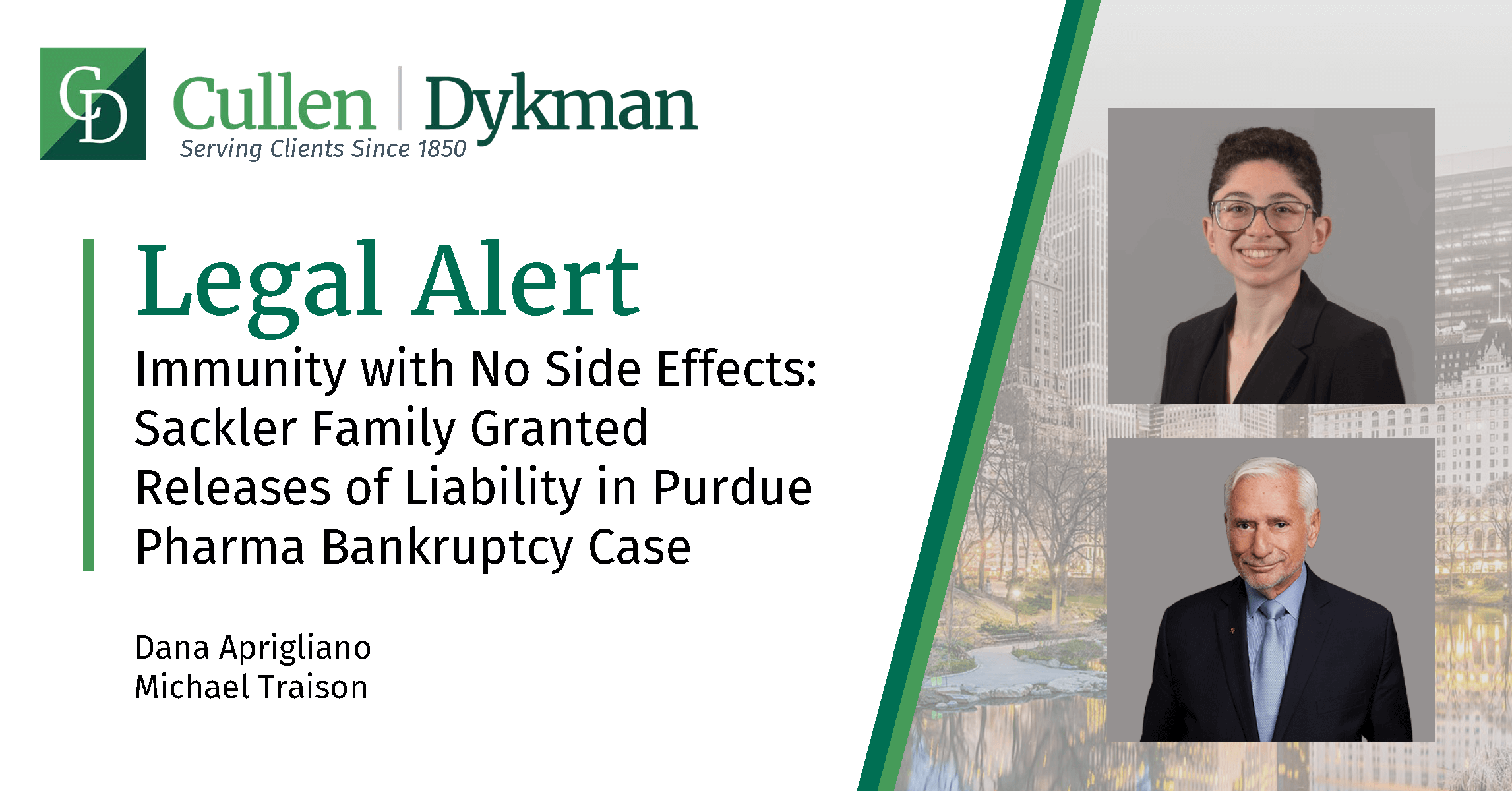 Immunity with No Side Effects Sackler Family Granted Releases of