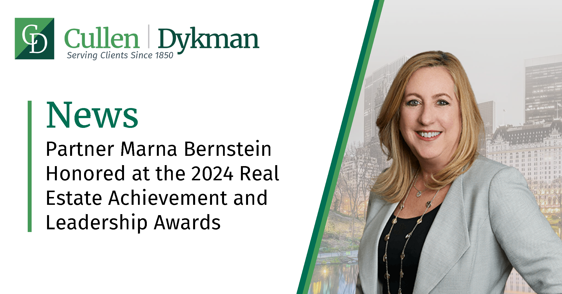 Partner Marna Bernstein Honored at the 2024 Real Estate Achievement and