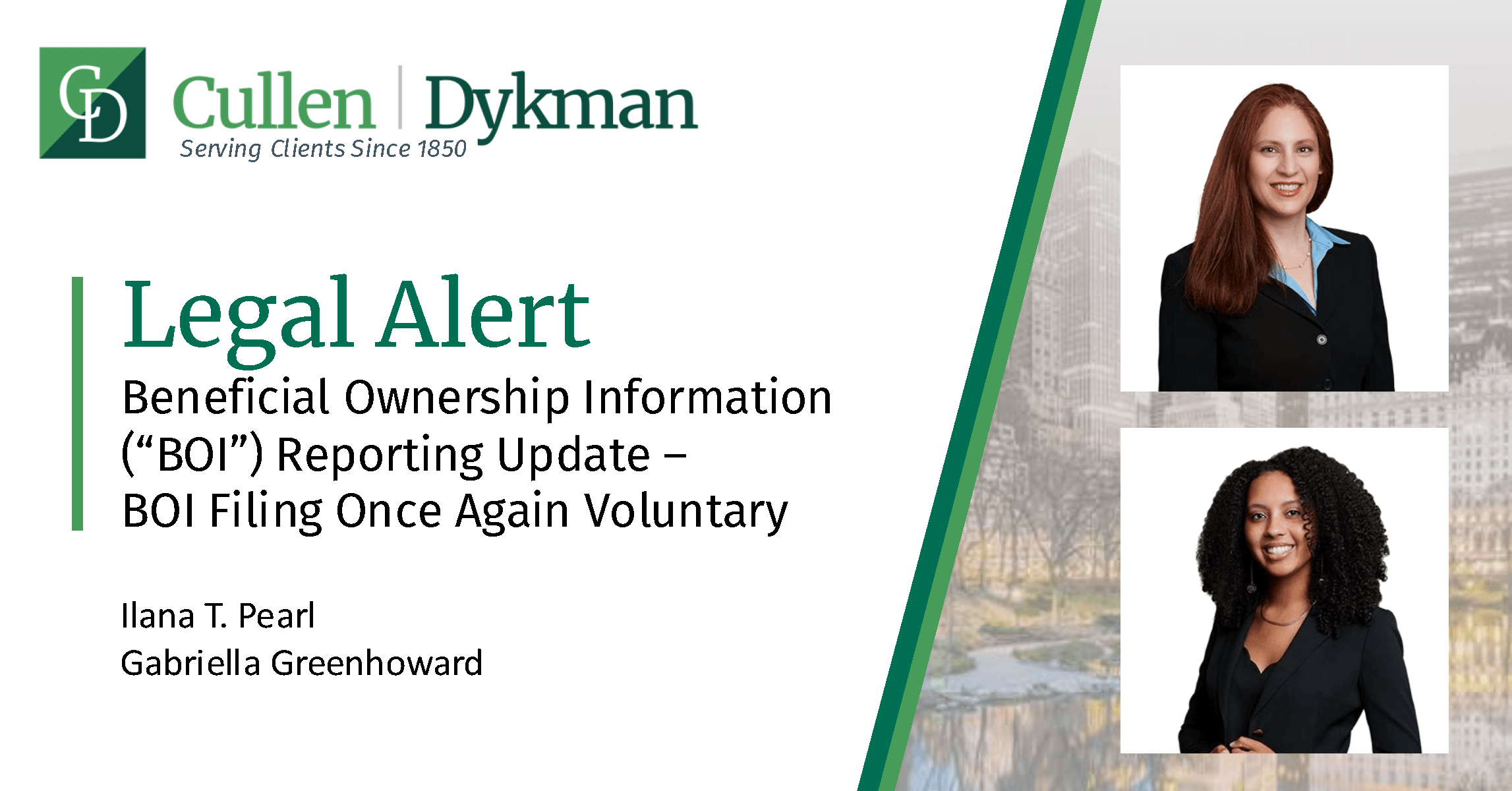 Beneficial Ownership Information ("BOI") Reporting Update BOI Filing