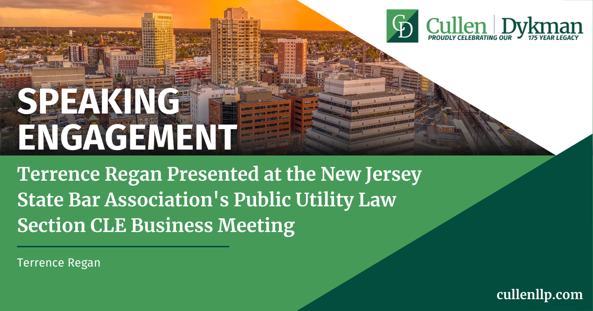 Terrence Regan Presented at the New Jersey State Bar Association's ...